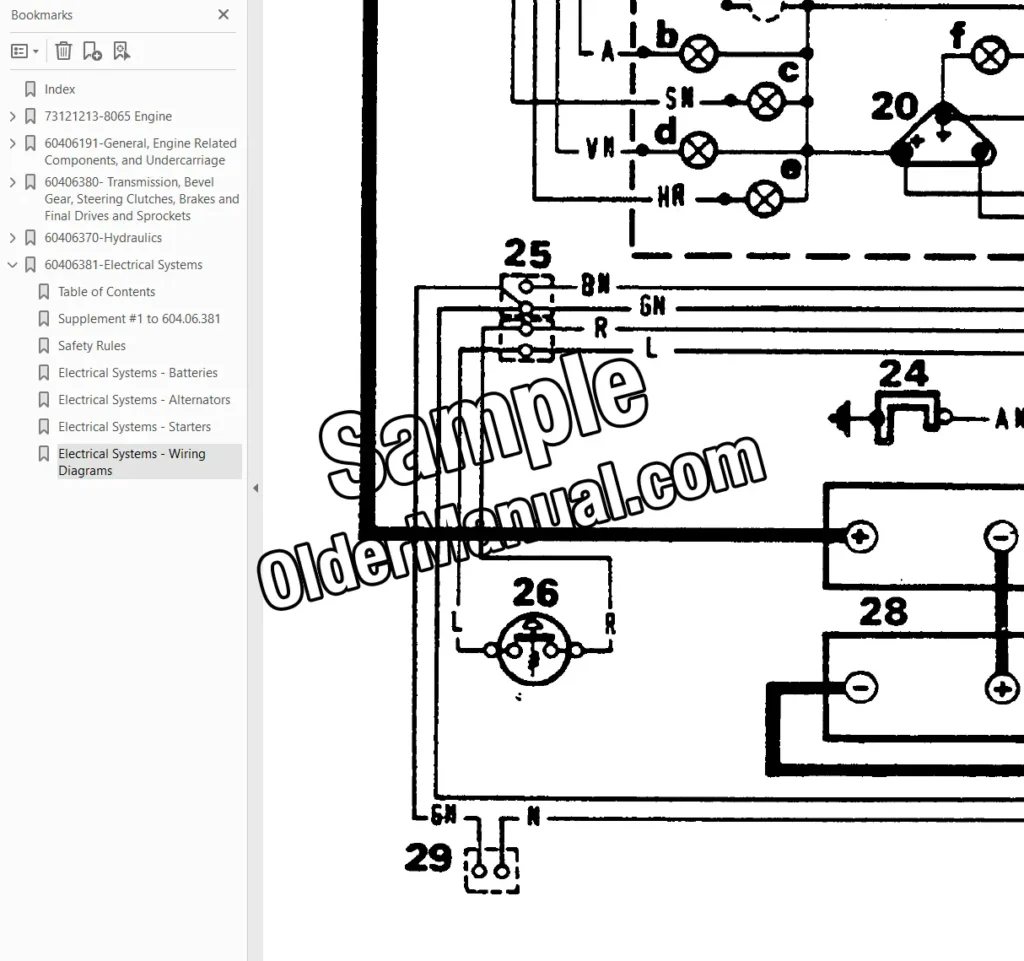 Fiatallis FD7 wiring diagram