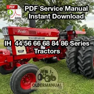 IH 44 56 66 68 84 86 tractor shop manual PDF